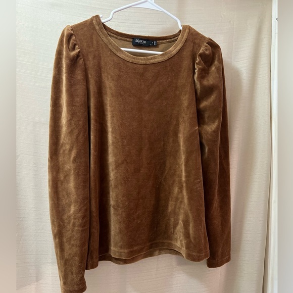 GAP Tops - 🔵 Soaked in Luxury Golden Brown Blouse with Long Sleeves Very Soft